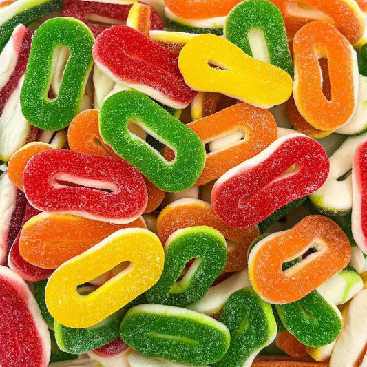 Damel Anneaux Assortis Acide Halal – Bonbons Gélifiés Fruités