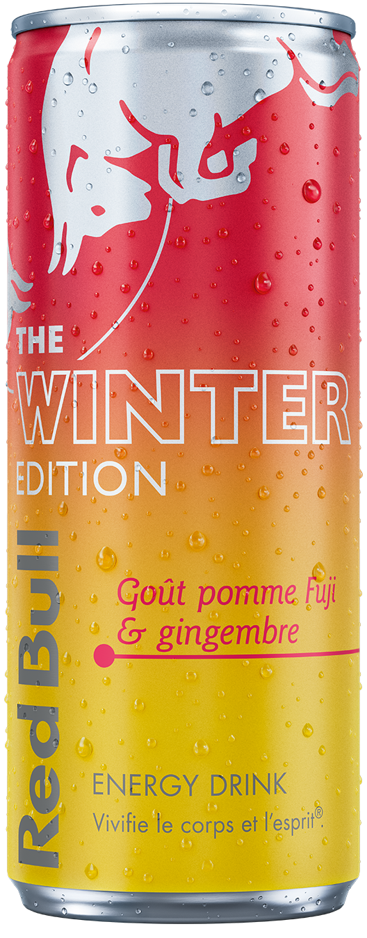 Red Bull Winter Edition – Goût Pomme Fuji & Gingembre (25 cl)