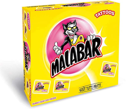 Malabar Tutti Frutti – Chewing-gums avec Tattoos